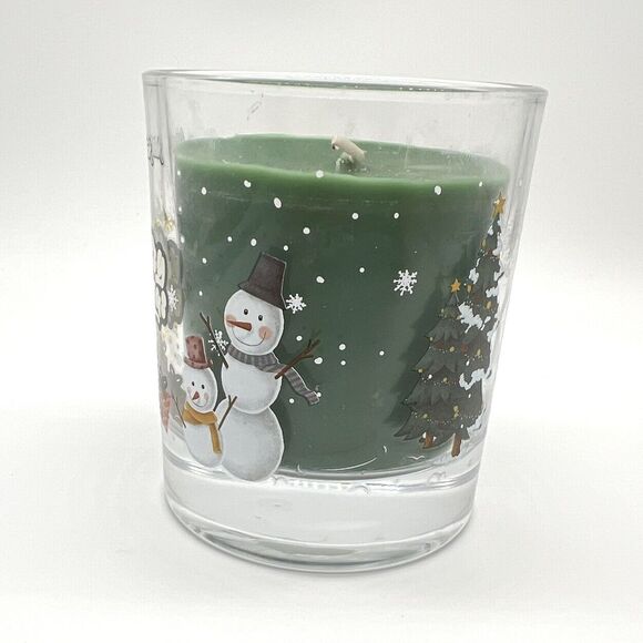 Soy Wax Christmas Candle -Cedar & Teak Scented - 3.5" Glass Jar - Decorative 8oz - Picture 3 of 14